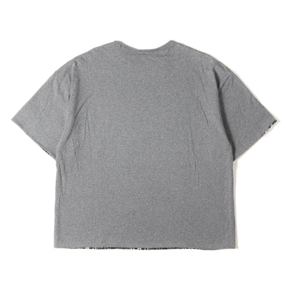 20SS レオパード柄 リバーシブル オーバーサイズ Tシャツ(LEOPARD RIVERSIBLE CUT-SEWN)