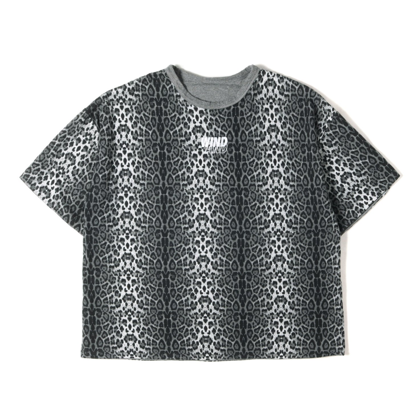 20SS レオパード柄 リバーシブル オーバーサイズ Tシャツ(LEOPARD RIVERSIBLE CUT-SEWN)