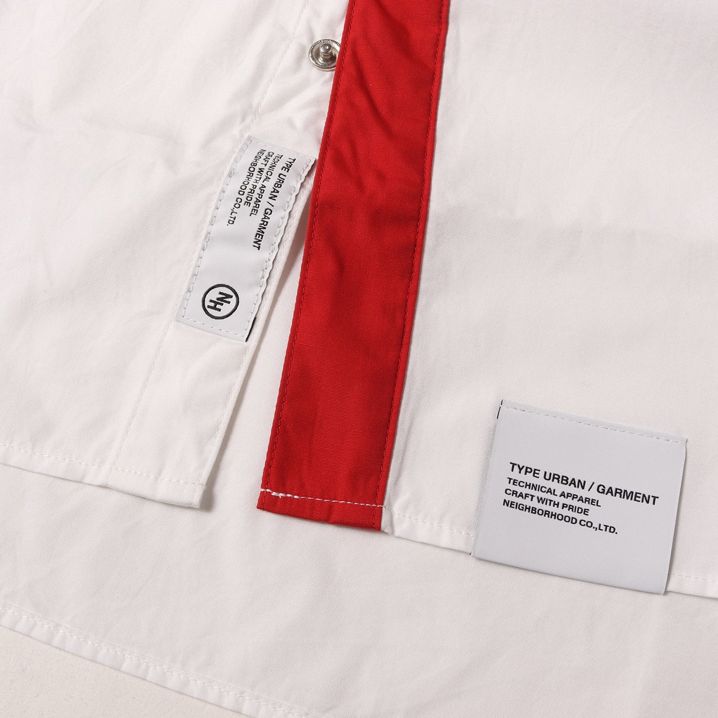 23SS ブランドロゴ フェイクタイ付き シャツ(TIE SHIRT LS)