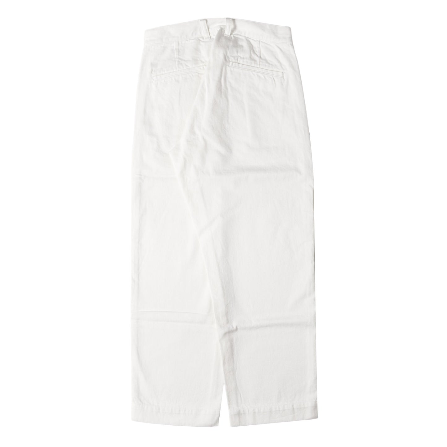 24AW 1タック ワイドテーパード ホワイト デニムパンツ(BW. TUCK PANTS)