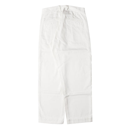 24AW 1タック ワイドテーパード ホワイト デニムパンツ(BW. TUCK PANTS)