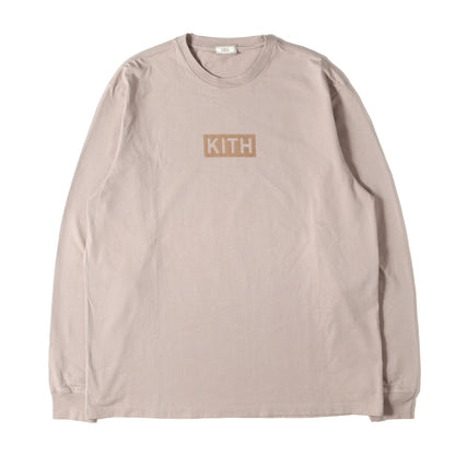 フロッキープリント BOXロゴ ロングスリーブ Tシャツ(Classic Logo Long Sleeve Tee)