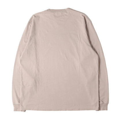 フロッキープリント BOXロゴ ロングスリーブ Tシャツ(Classic Logo Long Sleeve Tee)