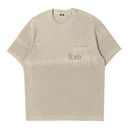 23SS ガーメントダイ加工 ヘビー ポケット Tシャツ(Kith Quinn Tee)