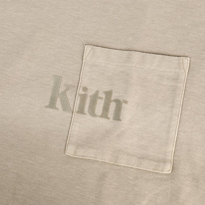 23SS ガーメントダイ加工 ヘビー ポケット Tシャツ(Kith Quinn Tee)