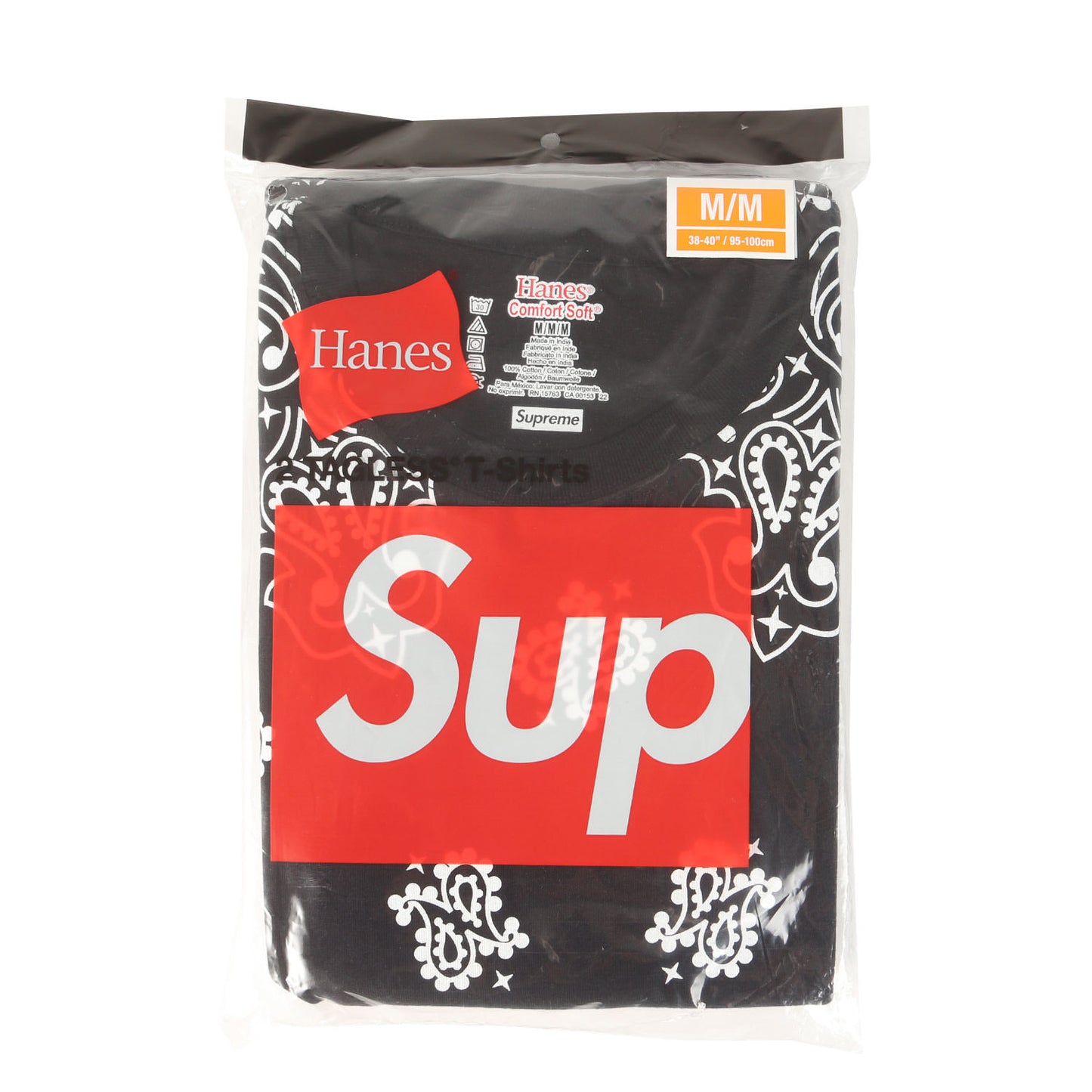 22AW ×Hanes バンダナ柄 クルーネック Tシャツ 2枚パック(Bandana Tagless Tees)