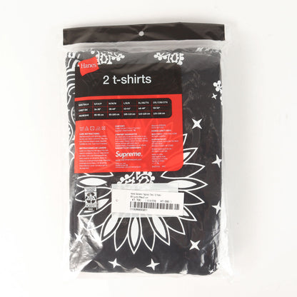 22AW ×Hanes バンダナ柄 クルーネック Tシャツ 2枚パック(Bandana Tagless Tees)
