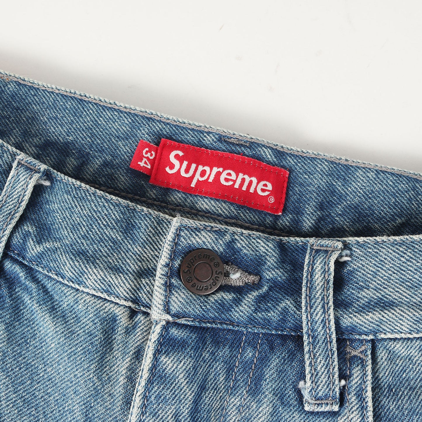 21SS ハンドスタイルロゴ ウォッシュド デニム ペインターショーツ(Handstyle Denim Painter Short)
