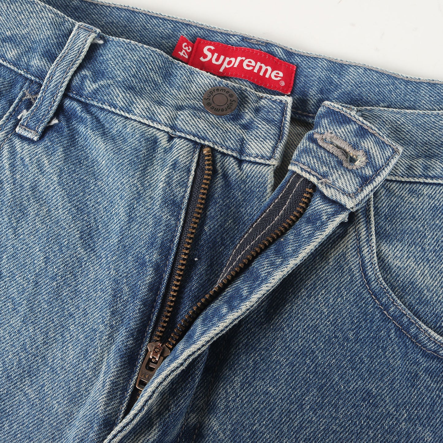 21SS ハンドスタイルロゴ ウォッシュド デニム ペインターショーツ(Handstyle Denim Painter Short)