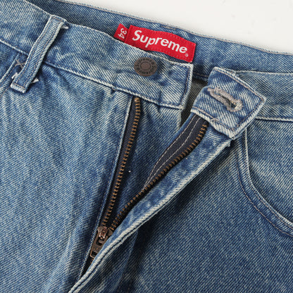 21SS ハンドスタイルロゴ ウォッシュド デニム ペインターショーツ(Handstyle Denim Painter Short)