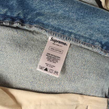 21SS ハンドスタイルロゴ ウォッシュド デニム ペインターショーツ(Handstyle Denim Painter Short)