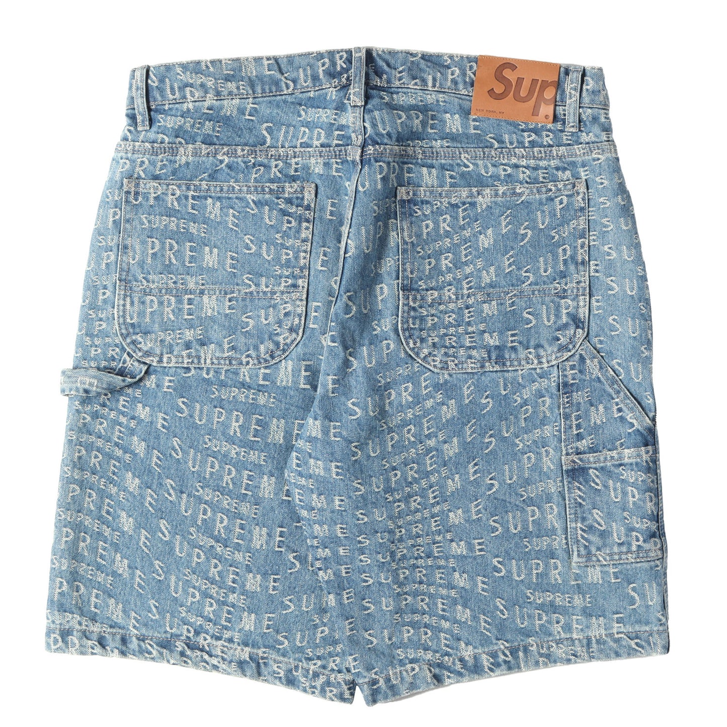 21SS ワープ ジャガード デニム ペインター ショーツ(Warp Jacquard Logos Denim Painter Short)