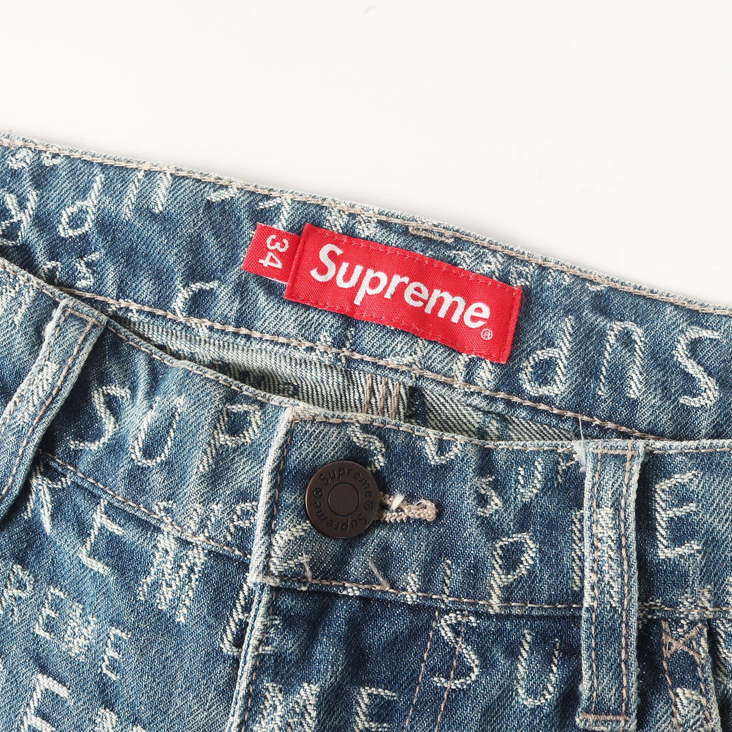 21SS ワープ ジャガード デニム ペインター ショーツ(Warp Jacquard Logos Denim Painter Short)