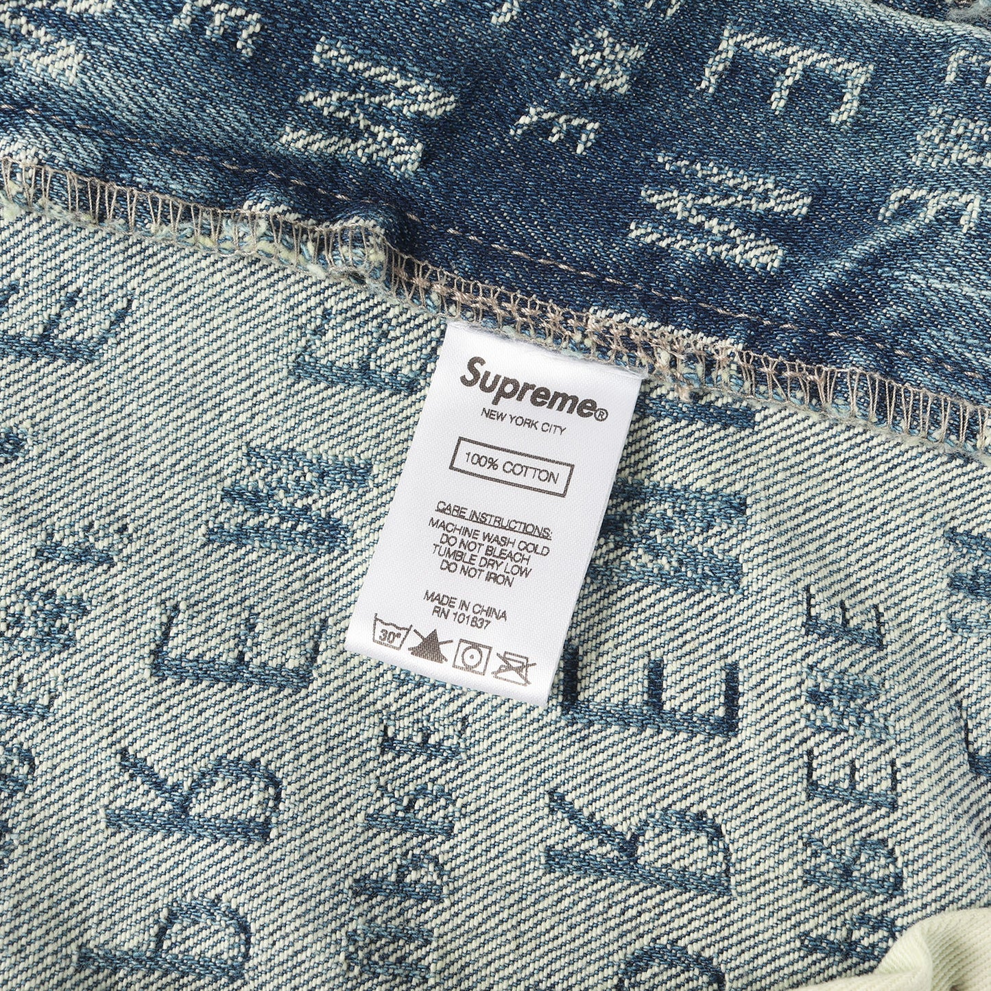 21SS ワープ ジャガード デニム ペインター ショーツ(Warp Jacquard Logos Denim Painter Short)