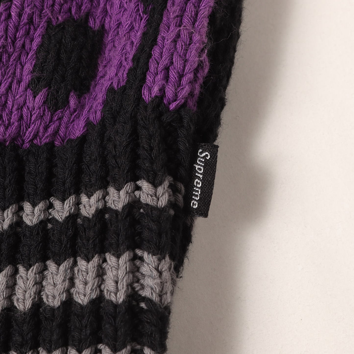 21SS ×HYSTERIC GLAMOUR マルチロゴ コットンニット ジップ セーター(Logos Zip Up Sweater)