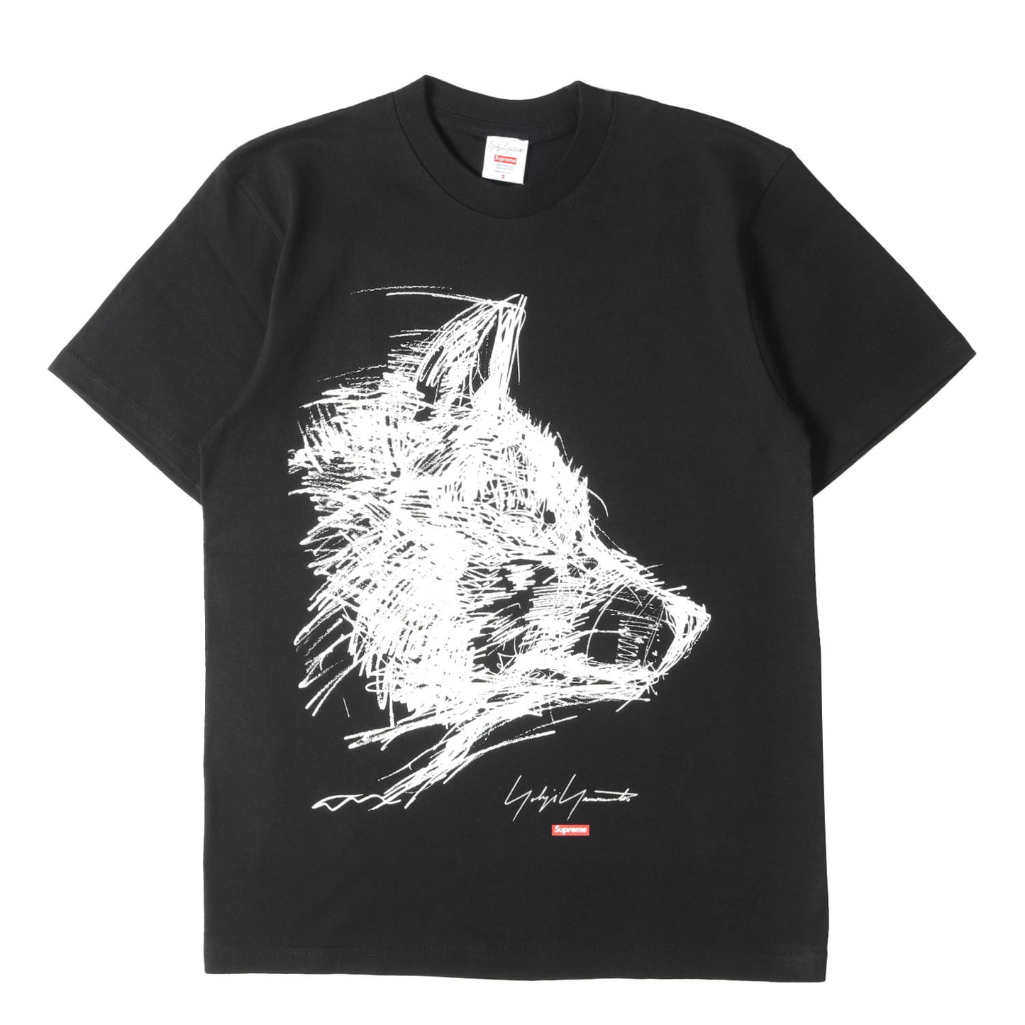 20AW ×Yohji Yamamoto ウルフ グラフィック Tシャツ(Scribble Wolf Tee)