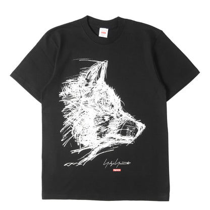 20AW ×Yohji Yamamoto ウルフ グラフィック Tシャツ(Scribble Wolf Tee)