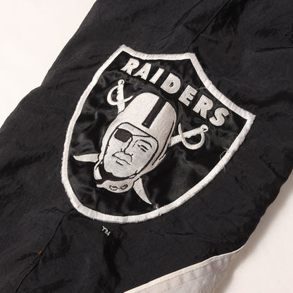 90s NFL オークランド・レイダース ナイロン 中綿 フルジップ ジャケット