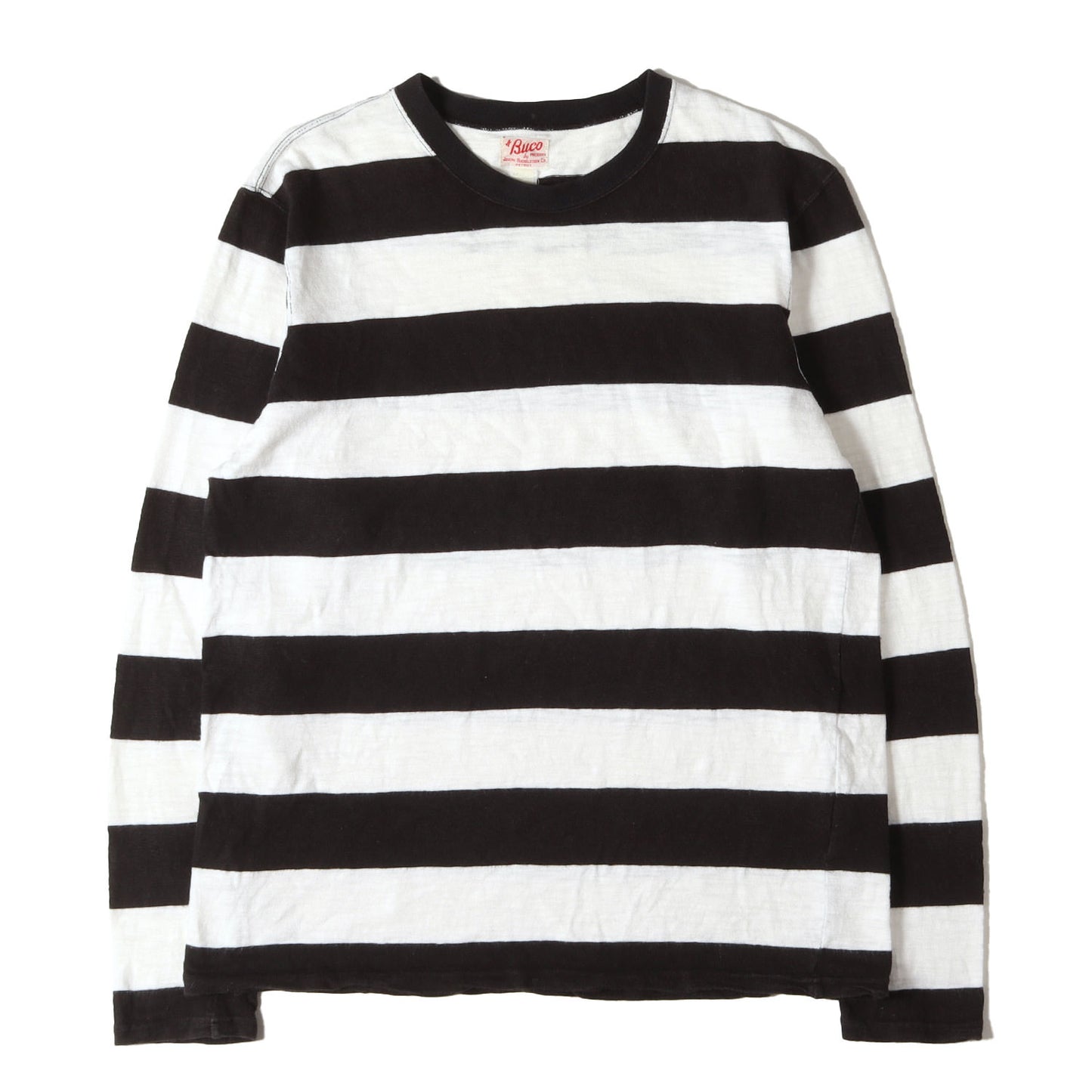 BUCO コットンスラブ ボーダー ロングスリーブ Tシャツ