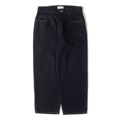 22AW ワンウォッシュ加工 バギー ワイド デニムパンツ(5 Pocket Baggy Denim Pants)