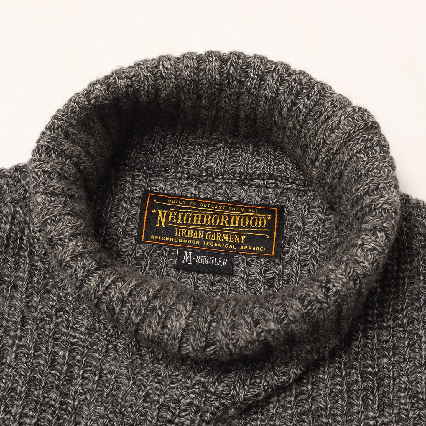 00s ワッペン付き タートルネック ウールニット セーター(BASS / W-TURTLE. LS)