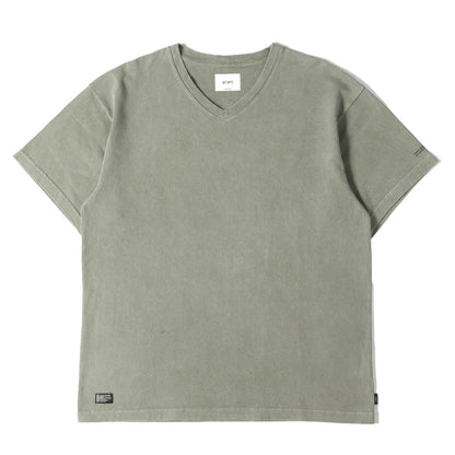 25SS 製品加工 Vネック ヘビー Tシャツ(MUDDY 02 / SS / COTTON)