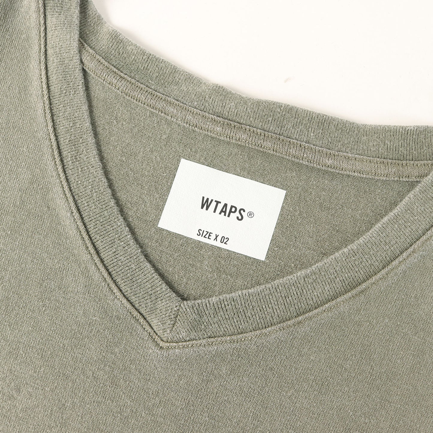 25SS 製品加工 Vネック ヘビー Tシャツ(MUDDY 02 / SS / COTTON)