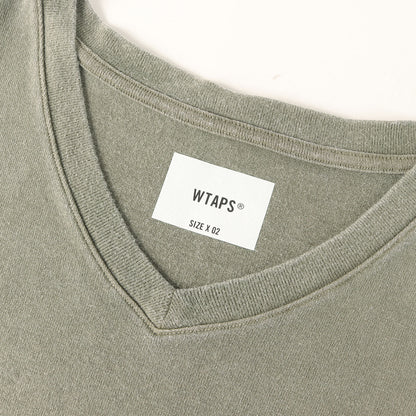 25SS 製品加工 Vネック ヘビー Tシャツ(MUDDY 02 / SS / COTTON)