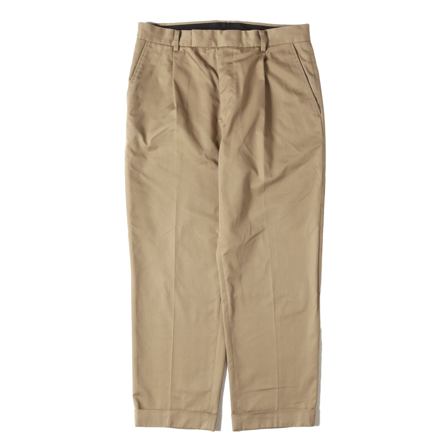 T/Cツイル プリーツ スラックスパンツ(PLEATED TROUSERS)