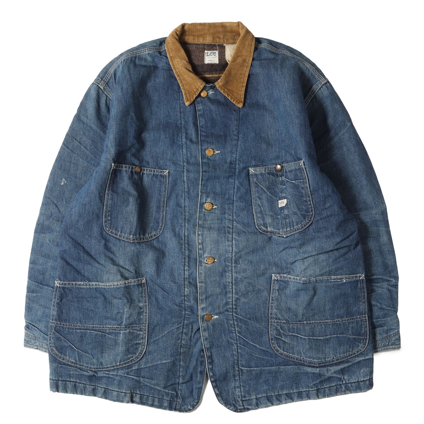 [ユニオンチケット付き ビッグサイズ] 70s 81-LJ ブランケット付き デニム カバーオール