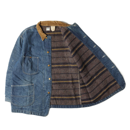 [ユニオンチケット付き ビッグサイズ] 70s 81-LJ ブランケット付き デニム カバーオール