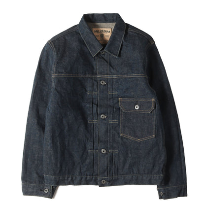 冬季限定 雪さらし加工 15oz 石川台 1stタイプ デニムジャケット (ONI-01507L-Ishikawadai)