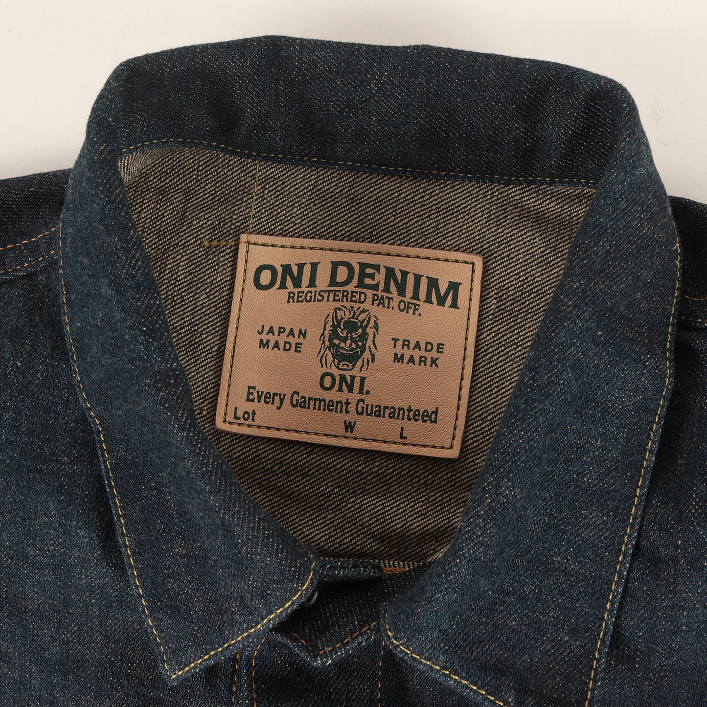 冬季限定 雪さらし加工 15oz 石川台 1stタイプ デニムジャケット (ONI-01507L-Ishikawadai)