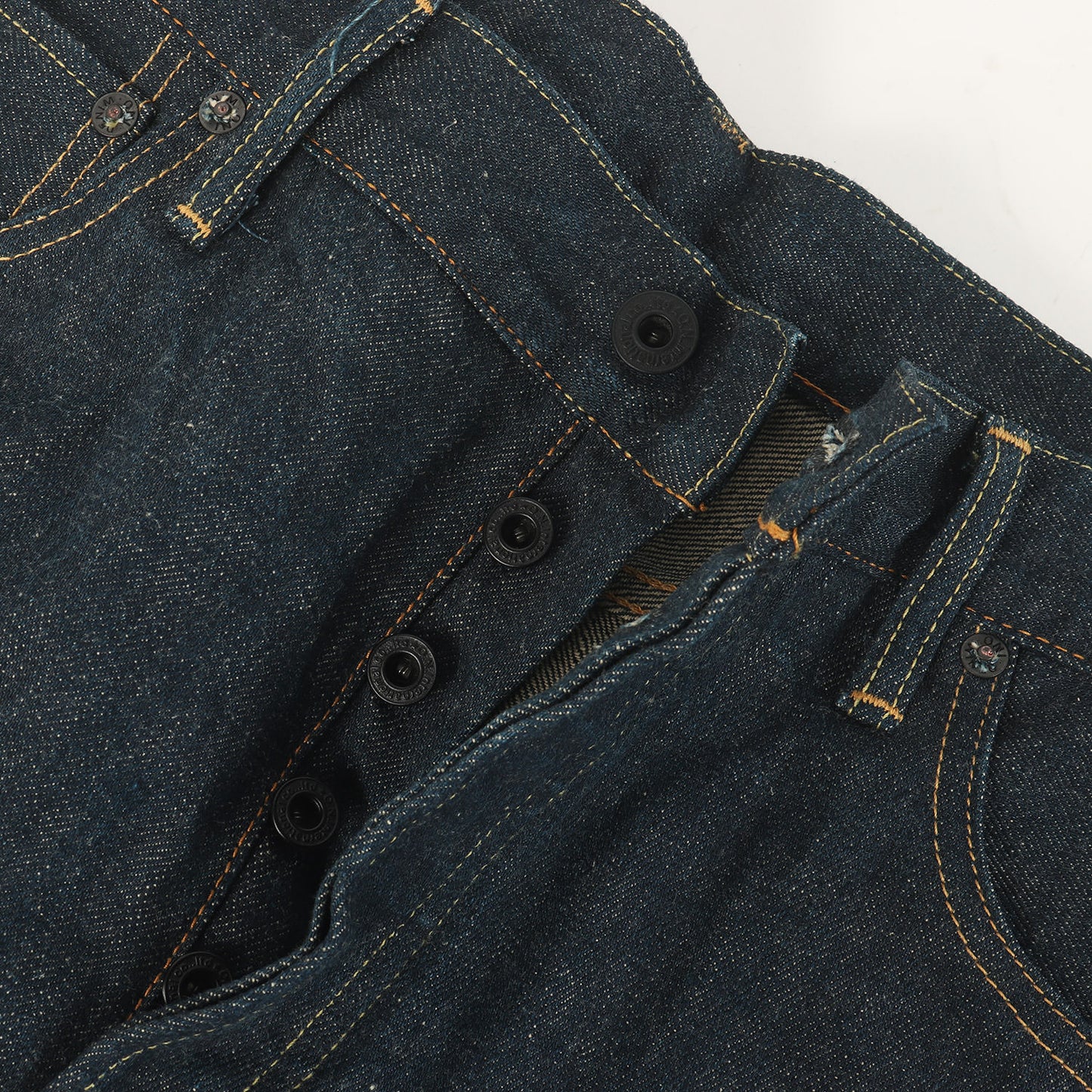 冬季限定 雪さらし加工 15oz 石川台 シンチバック ルーズストレート デニムパンツ (ONI-295 Ishikawadai)