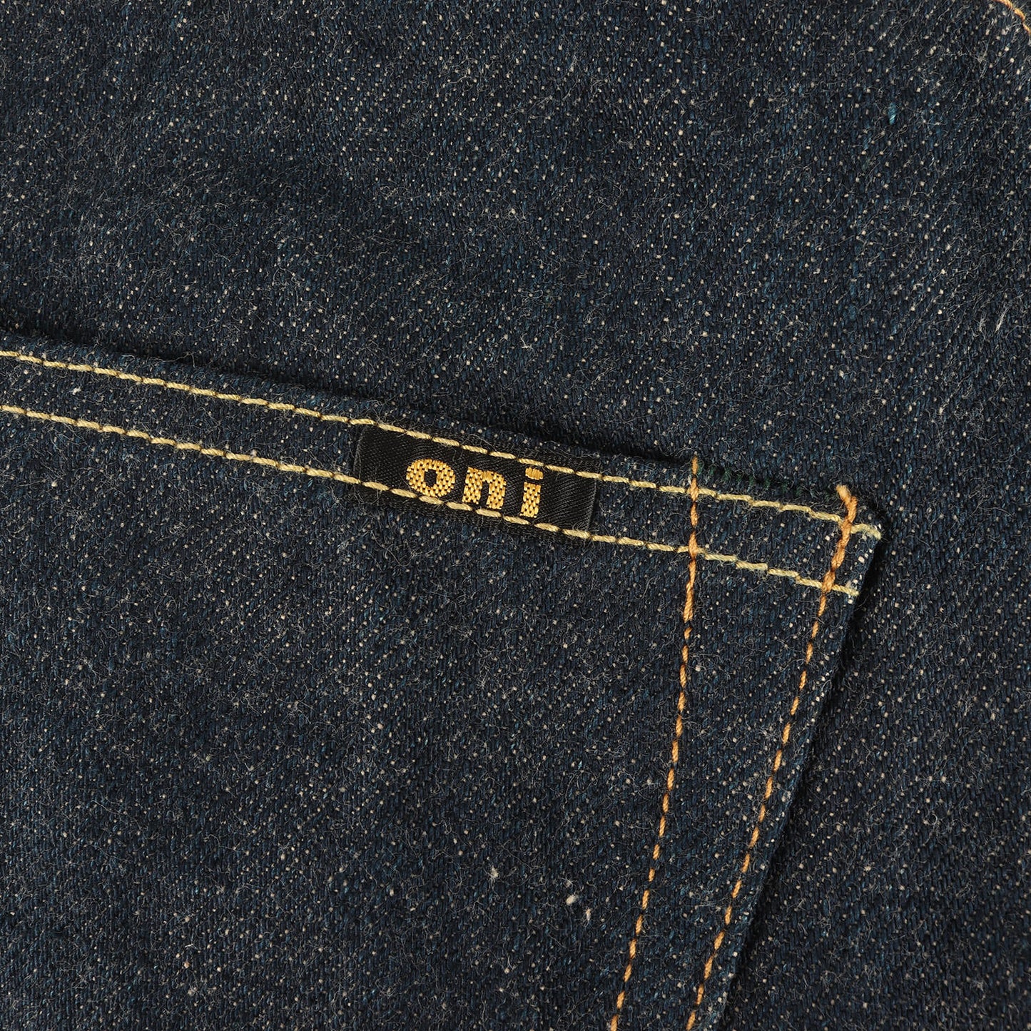 冬季限定 雪さらし加工 15oz 石川台 スーパーワイド ストレート デニムパンツ (ONI-222 Ishikawadai)