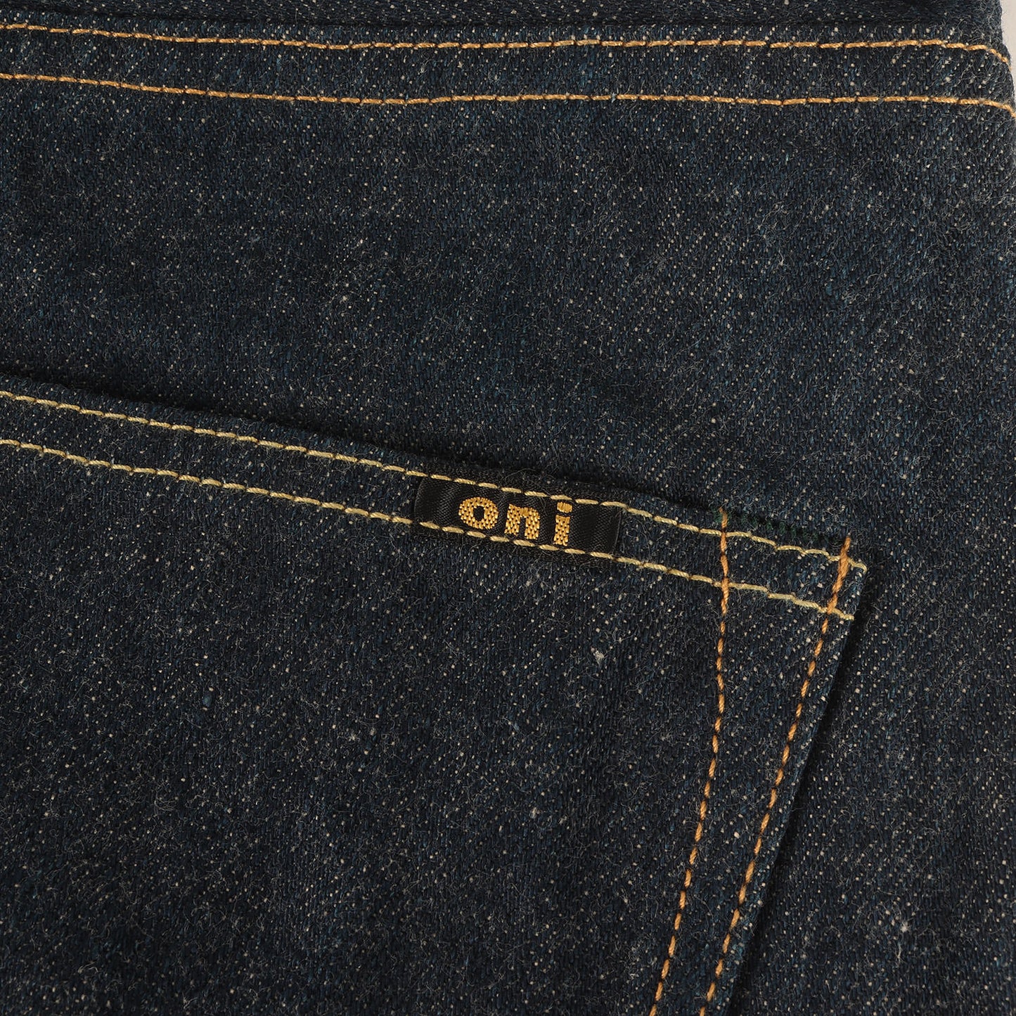 冬季限定 雪さらし加工 15oz 石川台 スーパーワイド ストレート デニムパンツ (ONI-222 Ishikawadai)