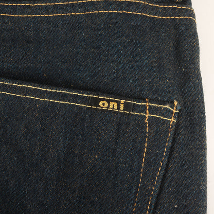 20oz シークレット ワイドストレート デニムパンツ (ONI200ZR-OLV)