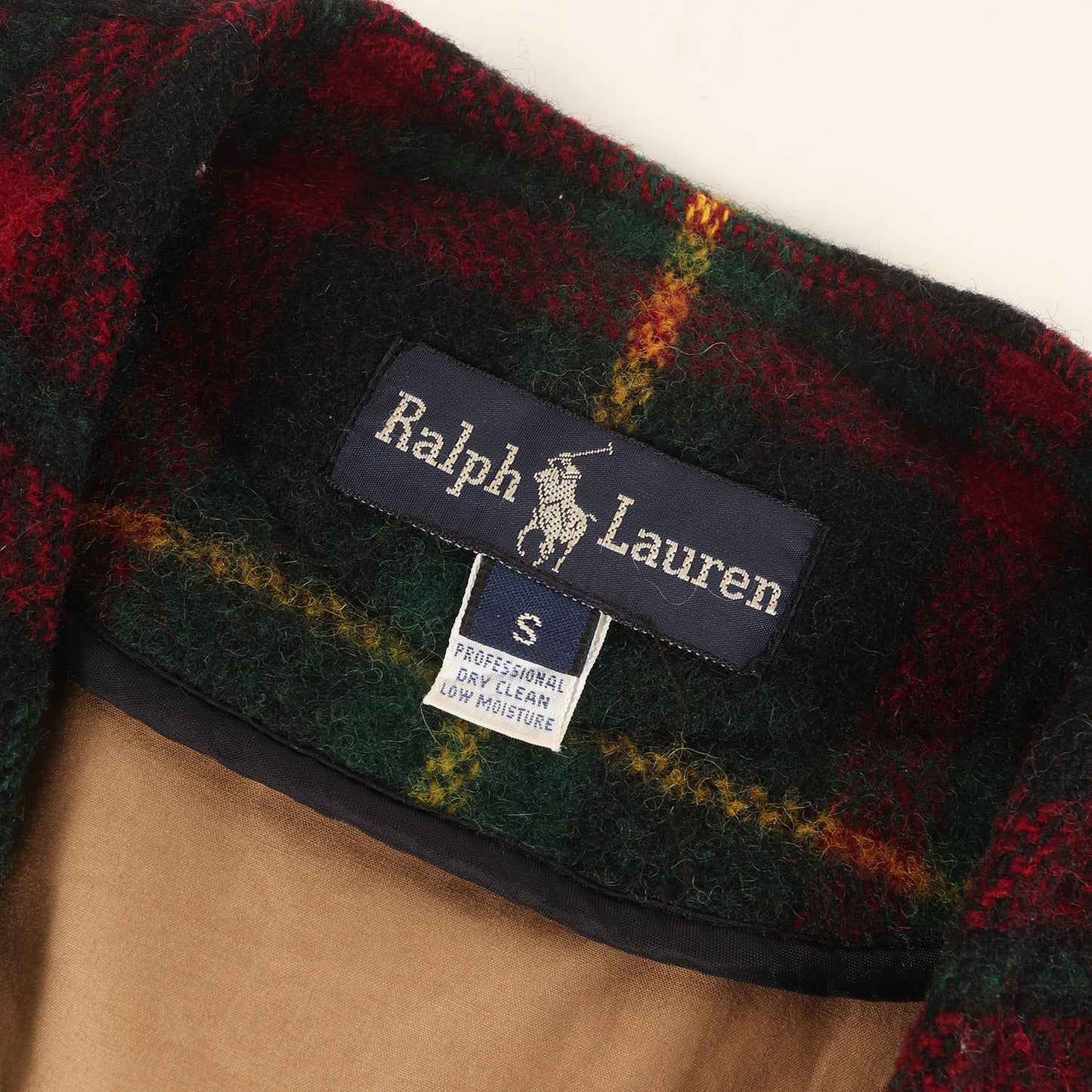 [希少 グッドコンディション] 80s チェック ウール ハンティング ベスト / RALPH LAUREN
