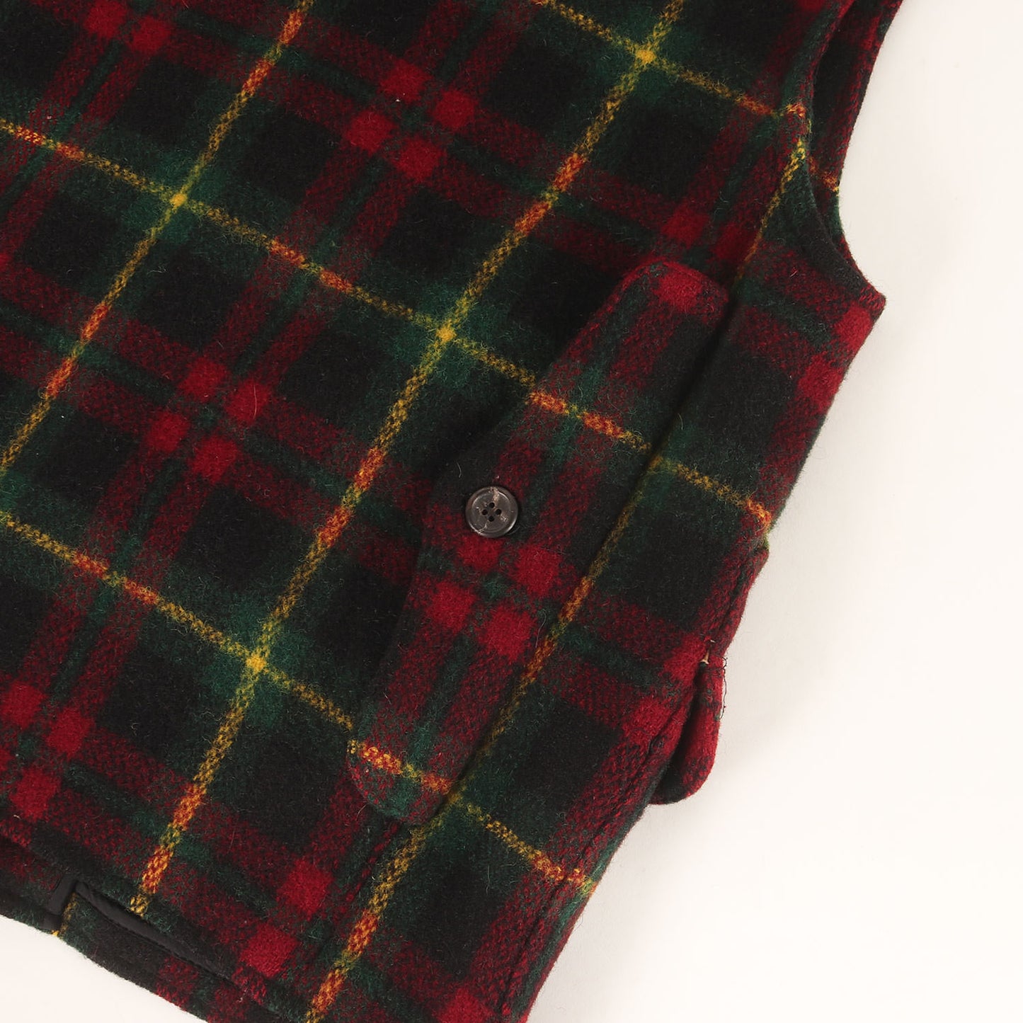 [希少 グッドコンディション] 80s チェック ウール ハンティング ベスト / RALPH LAUREN