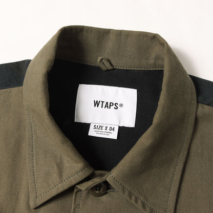 25SS タイガーカモ切替し ミリタリー シャツジャケット(VEINY / LS / COTTON. TWILL)