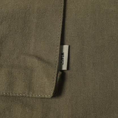 25SS タイガーカモ切替し ミリタリー シャツジャケット(VEINY / LS / COTTON. TWILL)