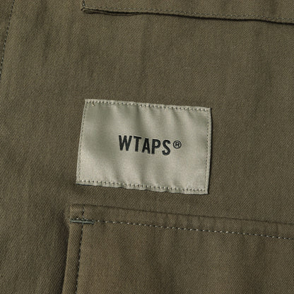 25SS タイガーカモ切替し ミリタリー シャツジャケット(VEINY / LS / COTTON. TWILL)
