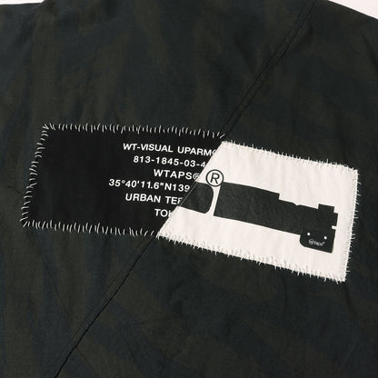25SS タイガーカモ切替し ミリタリー シャツジャケット(VEINY / LS / COTTON. TWILL)