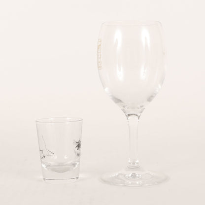 00s 非売品 ノベルティ 池袋チャプト&渋谷パルコチャプト ワイングラス / ショットグラス セット
