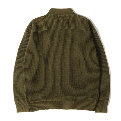 [黒タグ 後期] 90s ヘンリーネック コットン ニット