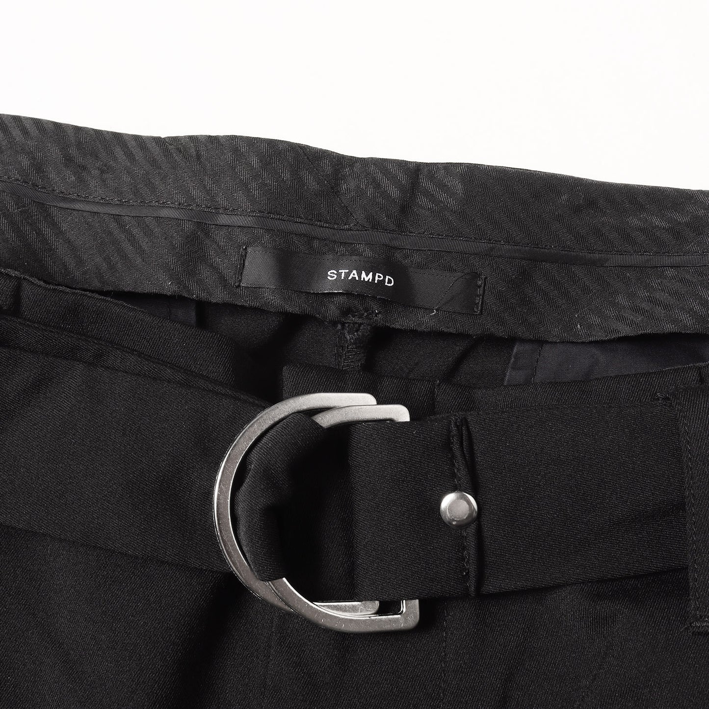 ベルト付き 2タック ストレッチソフトシェル パンツ