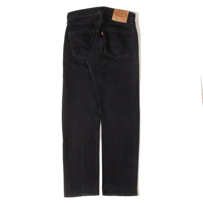 [濃黒 グッドコンディション] 90s 501 後染めブラック デニムパンツ / カナダ製 501-0659