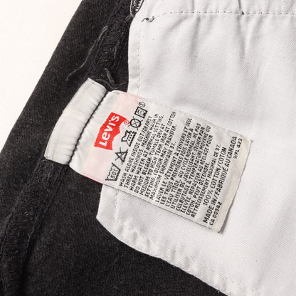 [濃黒 グッドコンディション] 90s 501 後染めブラック デニムパンツ / カナダ製 501-0659