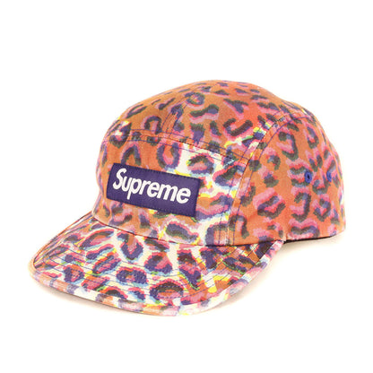 24AW レオパード柄 ウォッシュド チノ ツイル BOXロゴ キャンプキャップ(Washed Chino Twill Camp Cap)