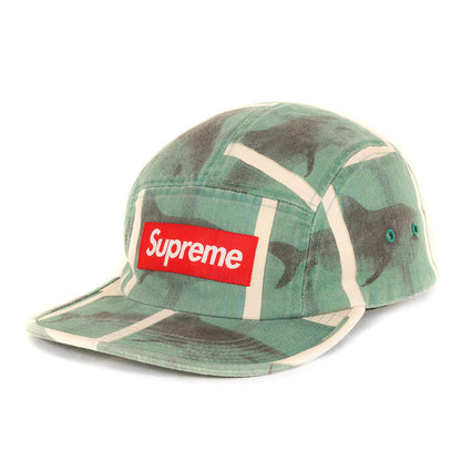 25SS ×Damien Hirst シャーク柄 BOXロゴ キャンプキャップ(Camp Cap)